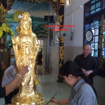 Dát vàng tượng phật bà quan âm