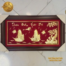 Tranh Thuận Buồm Xuôi Gió Dát Vàng - Quà Tặng Khai Trương Tài Lộc