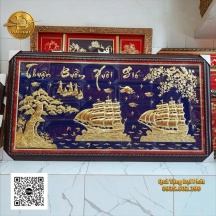 Tranh Thuận Buồm Xuôi Gió Mạ Vàng Quà Tặng Phong Thủy 